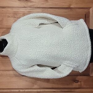 Balance Collection Cream Sherpa Turtleneck Sweater